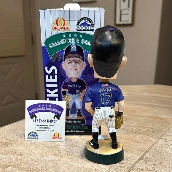 Todd Helton Bobblehead Colorado Rockies Oroweat 2002 Collectors Series - Picture 6 of 12